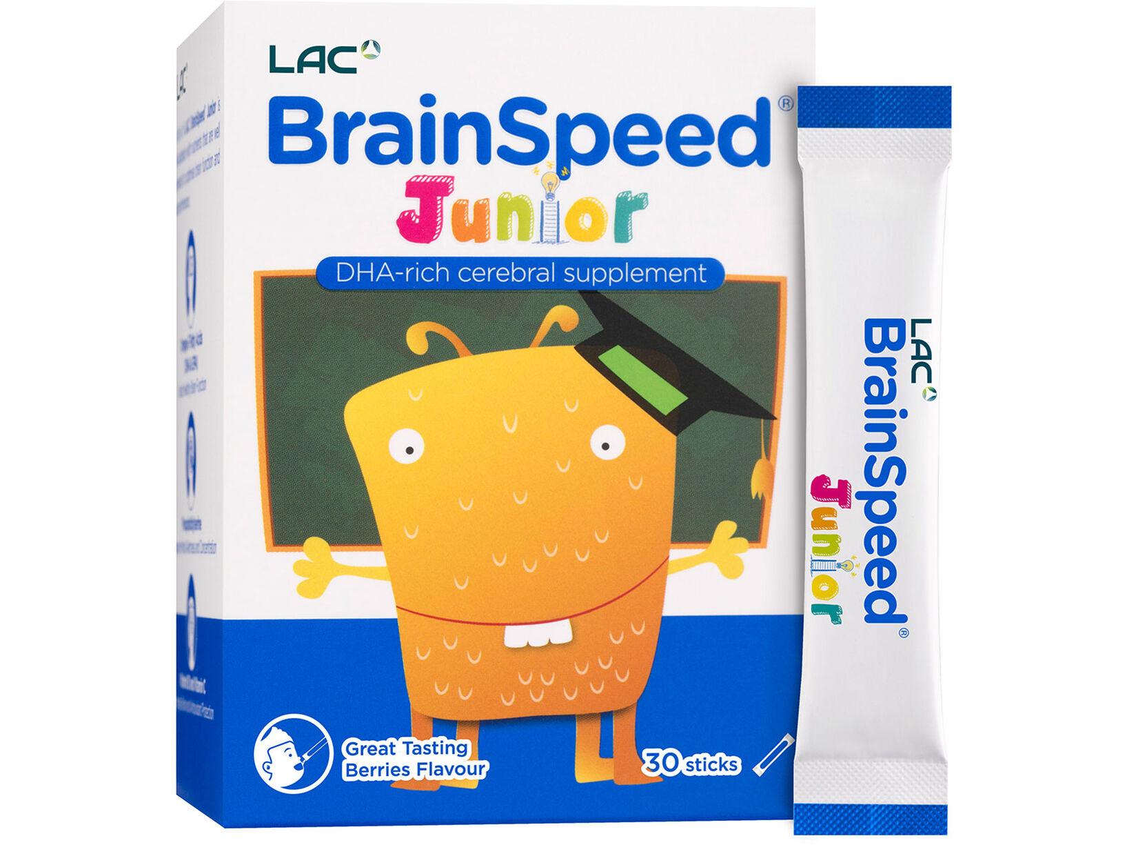 LAC BrainSpeed Junior хүүхдийн, жимсний амттай 1 г — 30 савхан