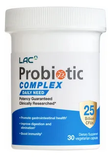 LAC Probiotic Complex пробиотик 25 млрд — 30 капсул — Урд талаас