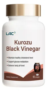 LAC Kurozu хар цуу — 90 зөөлөн капсул — Урд талаас