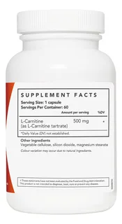 LAC LeanCut L-Carnitine 500 мг — 60 капсул — Хажуугаас, баруун