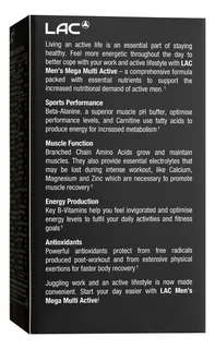 LAC Эрэгтэйчүүдийн Mega Multi Active — 90 шахмал — Ар талаас