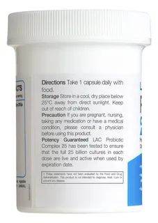 LAC Probiotic Complex пробиотик 25 млрд — 30 капсул — Хажуугаас, зүүн