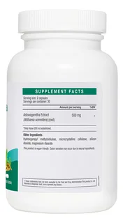 LAC Ashwagandha-ын үндэсний хандмал 500 мг — 60 капсул — Хажуугаас, баруун