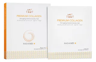 LAC Taut Radiance+ коллаген маск — 5 маск — Урд, зүүн талаас