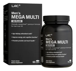 LAC Эрэгтэйчүүдийн Mega Multi 50+ — 60 шахмал — Урд, зүүн талаас