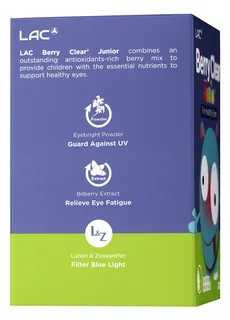 LAC Berry Clear Junior хүүхдийн харааны нунтаг 1 г — 30 савхан — Хажуугаас, зүүн