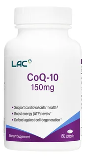 LAC CoQ-10 150 мг — 60 зөөлөн капсул — Урд талаас