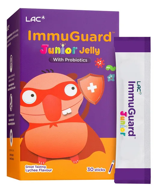 LAC ImmuGuard Junior хүүхдийн дархлаа, личи жель 15 г — 30 савхан