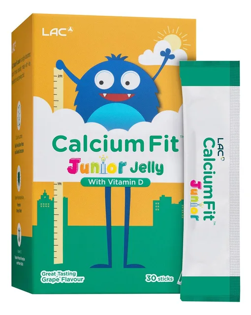 LAC Calcium Fit Junior хүүхдийн кальци, усан үзмийн жель 15 г — 30 савхан