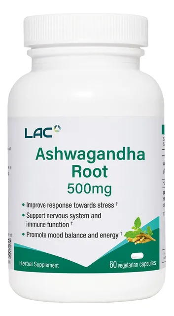 LAC Ashwagandha-ын үндэсний хандмал 500 мг — 60 капсул